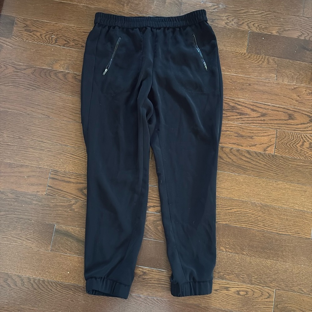 Jcrew dressy joggers with zipper pockets